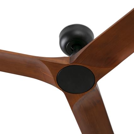 FARO 33806WT - Griestu ventilators HEYWOOD S koks/melna d. 90 cm Wi-Fi Tuya + tālvadības pults