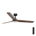 FARO 33809-1TW - Aptumšojams LED ventilators HEYWOOD LED/10W/230V 2700/3000/4000K Ø 132 cm + tālvadības pults