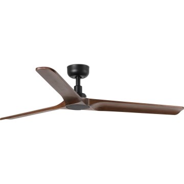 FARO 33809WT - Griestu ventilators HEYWOOD L koks/melna d. 132 cm Wi-Fi Tuya + tālvadības pults