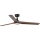 FARO 33809WT1S - LED ar regulējamu spilgtumu griestu ventilators HEYWOOD L LED/10W/230V 2700/3000/4000K Ø 132 cm koka/melna Wi-Fi Tuya + tālvadības pults