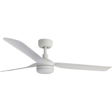 FARO 33814WT-20 - dimbējams LED griestu ventilators PUNT M LED/18W/230V 2700/3000/4000K balts Ø 132 cm Wi-Fi Tuya + tālvadības pults