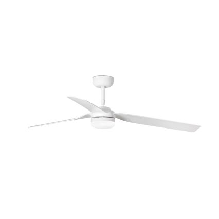FARO 33814WT-20 - LED Aptumšojams griestu ventilators PUNT M LED/18W/230V 3000/4200/6500K balta d. 132 cm Wi-Fi Tuya + tālvadības pults