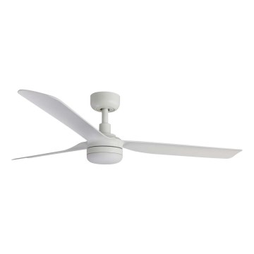 FARO 33814WT1S - LED aptumšojams griestu ventilators PUNT M LED/18W/230V 2700/3000/4000K Ø 132 cm balts Wi‑Fi Tuya + tālvadība
