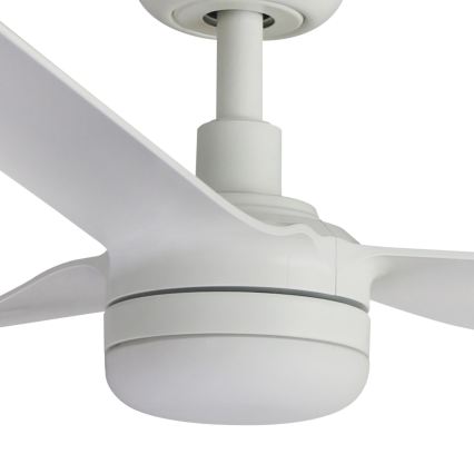 FARO 33814WT1S - LED aptumšojams griestu ventilators PUNT M LED/18W/230V 2700/3000/4000K Ø 132 cm balts Wi‑Fi Tuya + tālvadība