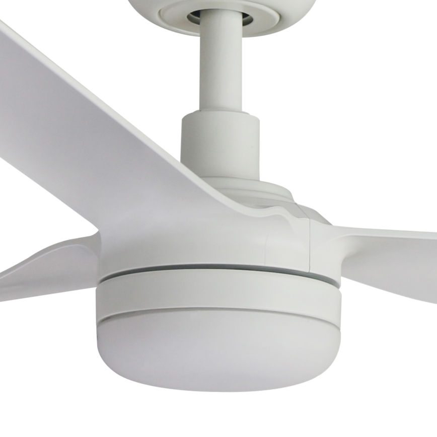 FARO 33814WT1S - LED aptumšojams griestu ventilators PUNT M LED/18W/230V 2700/3000/4000K Ø 132 cm balts Wi‑Fi Tuya + tālvadība