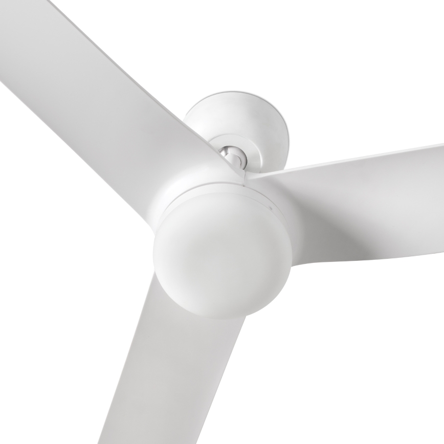 FARO 33814WT1S - LED aptumšojams griestu ventilators PUNT M LED/18W/230V 2700/3000/4000K Ø 132 cm balts Wi‑Fi Tuya + tālvadība