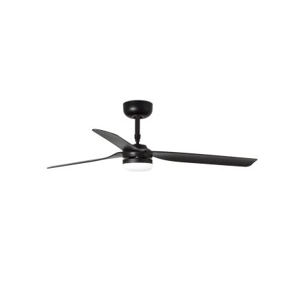 FARO 33815WT-21 - LED Aptumšojams griestu ventilators PUNT M LED/18W/230V 3000/4200/6500K melna d. 132 cm Wi-Fi Tuya + tālvadības pults