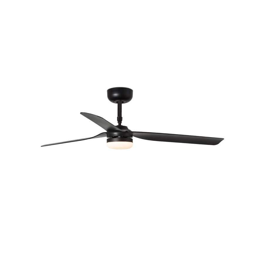 FARO 33815WT-21 - LED Aptumšojams griestu ventilators PUNT M LED/18W/230V 3000/4200/6500K melna d. 132 cm Wi-Fi Tuya + tālvadības pults