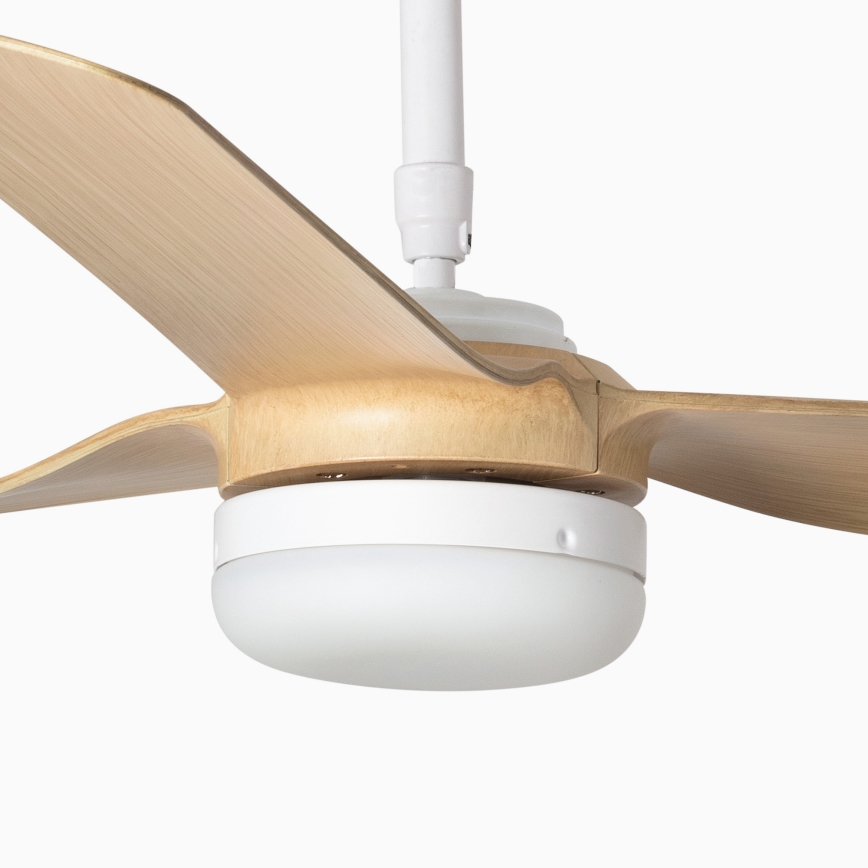 FARO 33816-20 - LED griestu ventilators PUNT LED/18W/230V Wi-Fi, bēšs/balts + ar tālvadības pulti