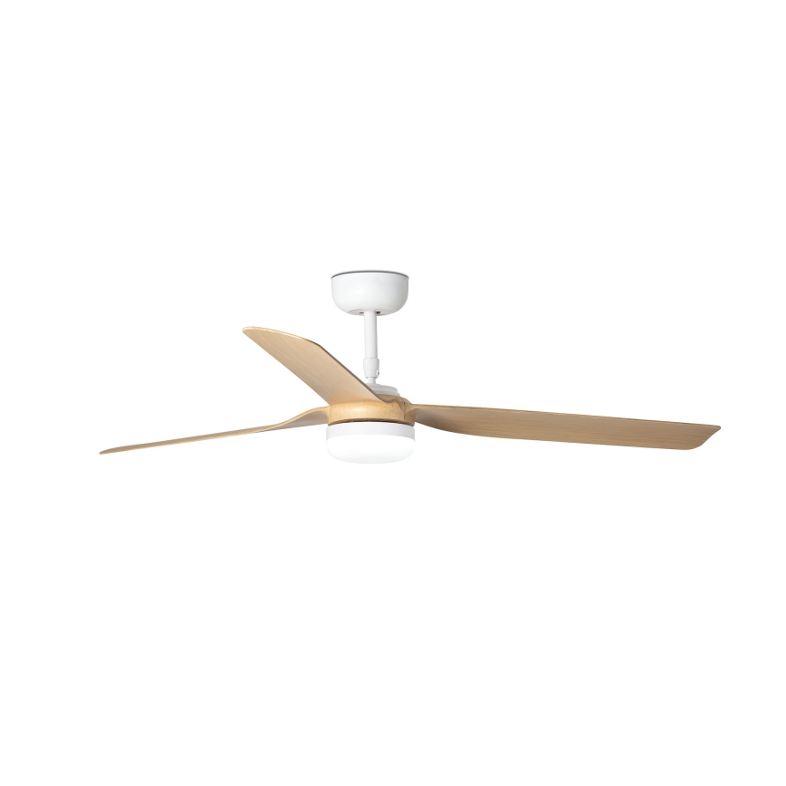 FARO 33816-20 - LED griestu ventilators PUNT LED/18W/230V Wi-Fi, bēšs/balts + ar tālvadības pulti