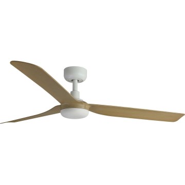 FARO 33816WT - Griestu ventilators PUNT M brūna/balta d. 132 cm Wi-Fi Tuya + tālvadības pults