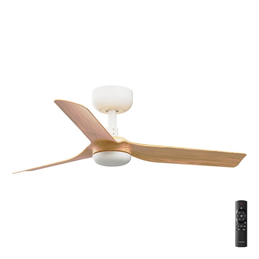 FARO 33821 - Griestu ventilators MINI PUNT S brūna/balta d. 90 cm + tālvadības pults