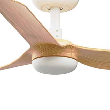 FARO 33821WT - Griestu ventilators MINI PUNT S brūna/balta d. 90 cm Wi-Fi Tuya + tālvadības pults