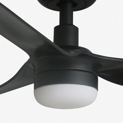 FARO 33822-1TW - LED Aptumšojams griestu ventilators MINI PUNT S LED/10W 2700/4000/6000K melna d. 90 cm + tālvadības pults