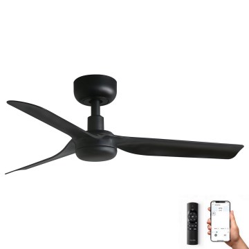 FARO 33822WP - Griestu ventilators MINI PUNT S melns d. 90 cm SMART + tālvadības pults