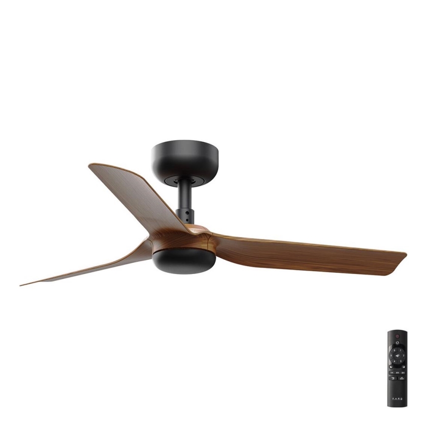 FARO 33823 - Griestu ventilators MINI PUNT S brūna/melna d. 90 cm + tālvadības pults