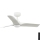 FARO 33824-1TW - LED dimējams griestu ventilators HEY S LED/10W/230V 2700/3000/4000K balts Ø 90 cm + tālvadības pults