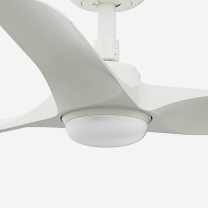 FARO 33824WT-1TW - LED Aptumšojams griestu ventilators HEY S LED/10W/230V 2700/4000/6000K balta d. 90 cm Wi-Fi Tuya + tālvadības pults