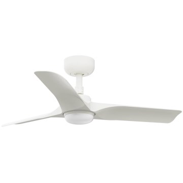 FARO 33824WT1S - LED dimmējams griestu ventilators HEY S, LED/10W/230V 2700/3000/4000K Ø 90 cm, balts, Tuya Wi‑Fi + tālvadība