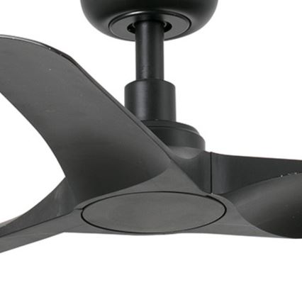 FARO 33825WP - Griestu ventilators HEY S melna d. 90 cm SMART + tālvadības pults