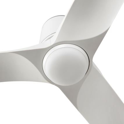 FARO 33826-1TW - LED ar regulējamu spilgtumu griestu ventilators HEY TUB S LED/10W/230V 2700/3000/4000K balts Ø 90 cm + tālvadības pults