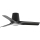 FARO 33827-1TW - Dimējams LED griestu ventilators HEY TUB S LED/10W/230V 2700/3000/4000K melns Ø 90 cm + tālvadības pults