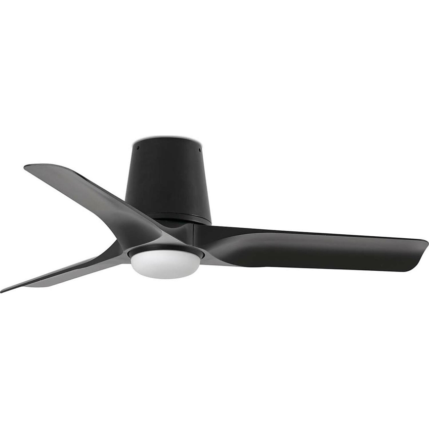 FARO 33827-1TW - LED Aptumšojams griestu ventilators HEY TUB S LED/10W/230V 2700/4000/6000K melna d. 90 cm + tālvadības pults