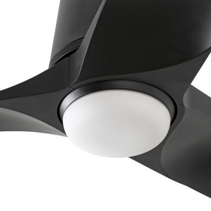 FARO 33827-1TW - Dimējams LED griestu ventilators HEY TUB S LED/10W/230V 2700/3000/4000K melns Ø 90 cm + tālvadības pults