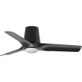 FARO 33827WT1S - LED griestu ventilators HEY TUB S ar regulējamu spilgtumu LED/10W/230V 2700/3000/4000K Ø 90 cm melns Wi-Fi Tuya + tālvadība