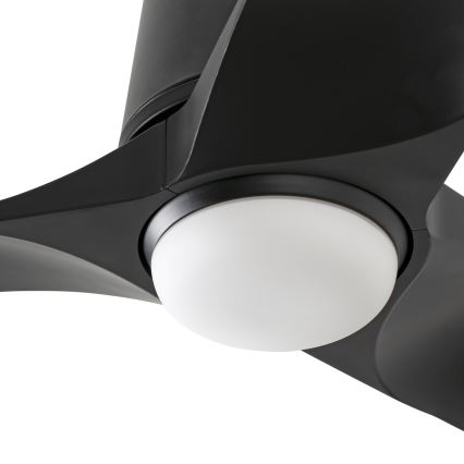 FARO 33827WT1S - LED griestu ventilators HEY TUB S ar regulējamu spilgtumu LED/10W/230V 2700/3000/4000K Ø 90 cm melns Wi-Fi Tuya + tālvadība