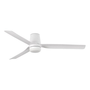 FARO 33828-1TW - LED Aptumšojams griestu ventilators PUNT TUB M LED/18W/230V 3000/4200/6500K d. 130 cm balta + tālvadības pults