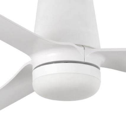 FARO 33828-1TW - LED Aptumšojams griestu ventilators PUNT TUB M LED/18W/230V 3000/4200/6500K d. 130 cm balta + tālvadības pults
