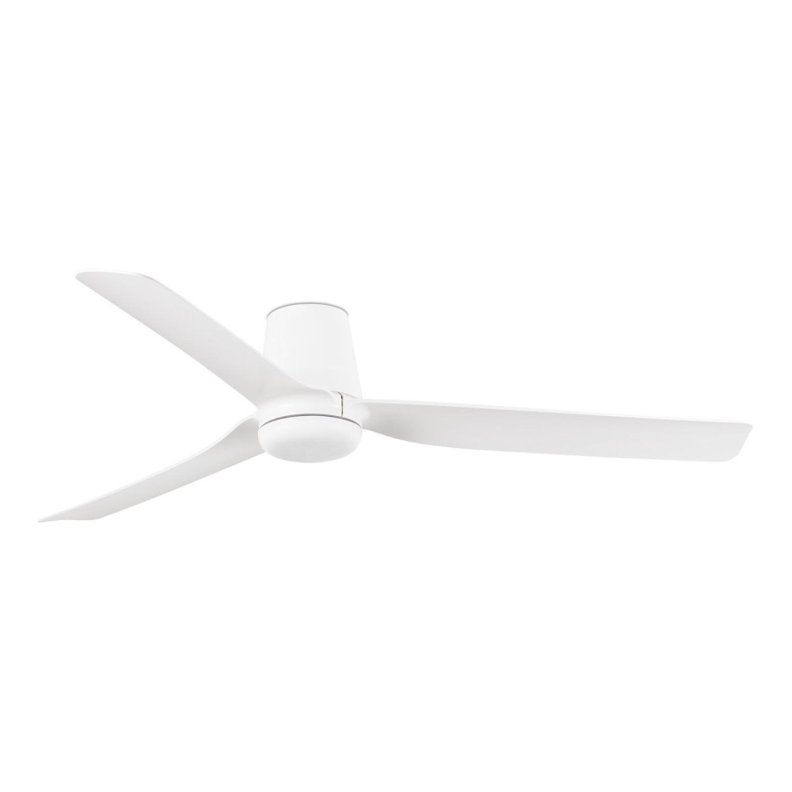 FARO 33828 - Griestu ventilators PUNT TUB M balta d. 130 cm + tālvadības pults