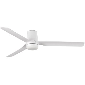 FARO 33828WT-1TW - LED Aptumšojams griestu ventilators PUNT TUB M LED/18W/230V 3000/4200/6500K balta d. 132 cm Wi-Fi Tuya + tālvadības pults