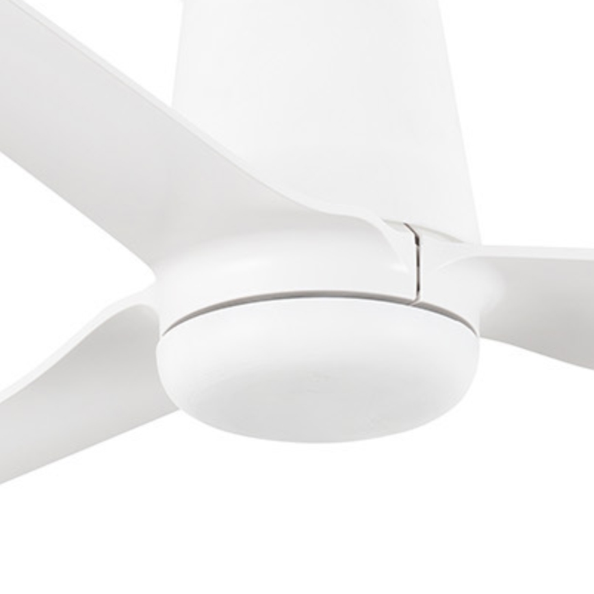 FARO 33828WT - Griestu ventilators PUNT TUB M balta d. 132 cm Wi-Fi Tuya + tālvadības pults