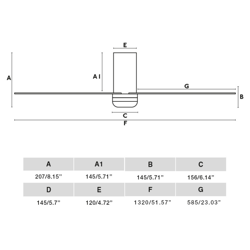 FARO 33828WT - Griestu ventilators PUNT TUB M balta d. 132 cm Wi-Fi Tuya + tālvadības pults
