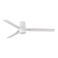 FARO 33828WT1S - PUNT TUB M LED regulējams griestu ventilators LED/18W/230V 2700/3000/4000K Ø 132 cm balts Wi‑Fi Tuya + tālvadības pults