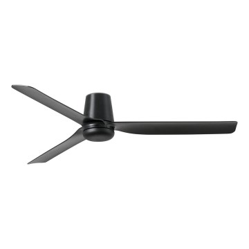 FARO 33830 - Griestu ventilators PUNT TUB M melna d. 130 cm + tālvadības pults