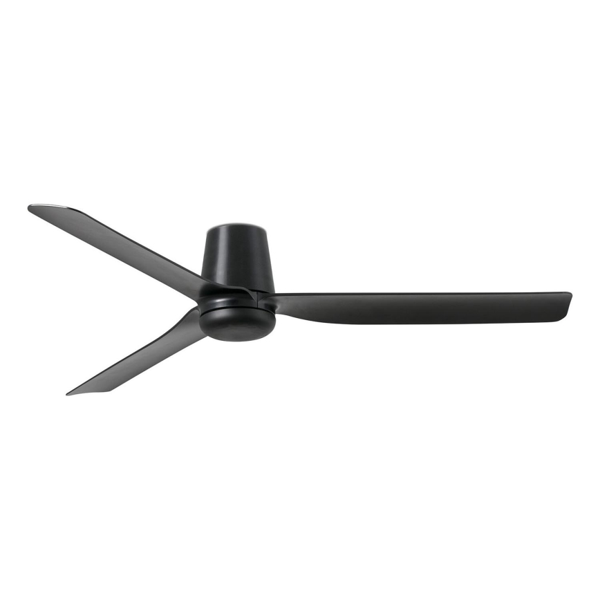 FARO 33830 - Griestu ventilators PUNT TUB M melna d. 130 cm + tālvadības pults