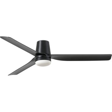 FARO 33830WT-1TW - LED Aptumšojams griestu ventilators PUNT TUB M LED/18W/230V 3000/4200/6500K melna d. 132 cm Wi-Fi Tuya + tālvadības pults
