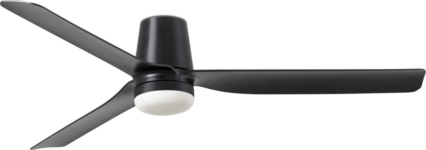 FARO 33830WT-1TW - LED Aptumšojams griestu ventilators PUNT TUB M LED/18W/230V 3000/4200/6500K melna d. 132 cm Wi-Fi Tuya + tālvadības pults