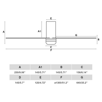 FARO 33831-1TW - LED aptumšojams griestu ventilators PUNT TUB M LED/18W/230V 2700/3000/4000K Ø 130 cm brūns/melns + ar tālvadības pulti