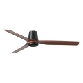 FARO 33831 - Griestu ventilators PUNT TUB M brūna/melna d. 130 cm + tālvadības pults