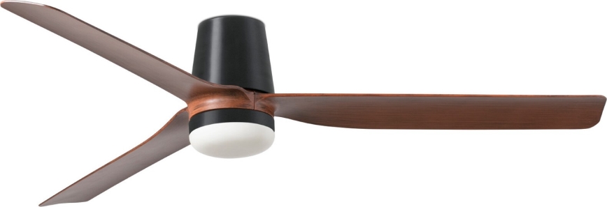 FARO 33831WT-1TW - LED Aptumšojams griestu ventilators PUNT TUB M LED/18W/230V 3000/4200/6500K brūna/melna d. 132 cm Wi-Fi Tuya + tālvadības pults