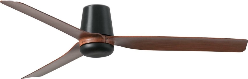 FARO 33831WT - Griestu ventilators PUNT TUB M brūna/melna d. 132 cm Wi-Fi Tuya + tālvadības pults