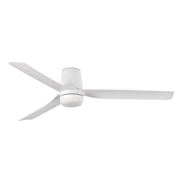 FARO 33832-1TW - LED Aptumšojams griestu ventilators MINI PUNT TUB S LED/10W/230V 2700/4000/6000K d. 90 cm balta + tālvadības pults