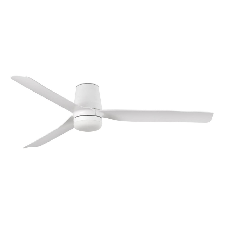 FARO 33832WT-1TW - LED Aptumšojams griestu ventilators MINI PUNT TUB S LED/10W/230V 2700/4000/6000K balta d. 90 cm Wi-Fi Tuya + tālvadības pults