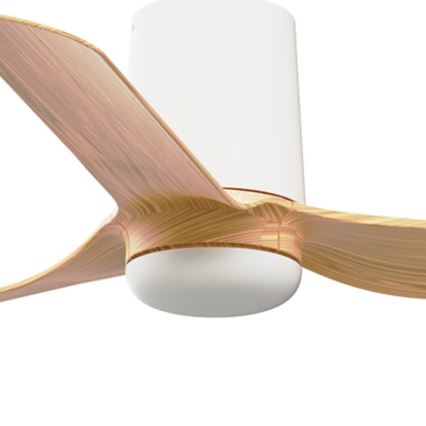 FARO 33833 - Griestu ventilators MINI PUNT TUB S brūna/balta d. 90 cm + tālvadības pults