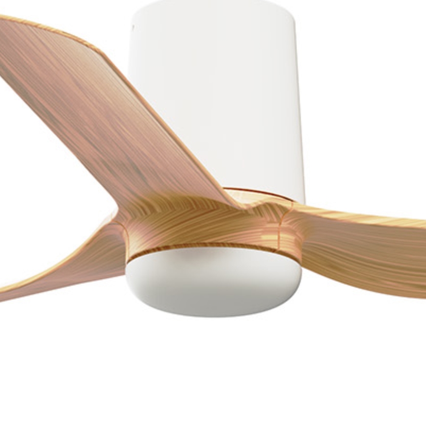 FARO 33833 - Griestu ventilators MINI PUNT TUB S brūna/balta d. 90 cm + tālvadības pults