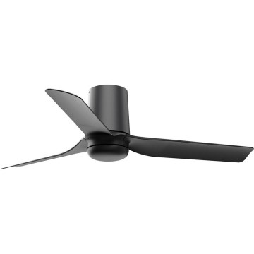 FARO 33834-Griestu ventilators MINI PUNT TUB S melna d. 90 cm + tālvadības pults
